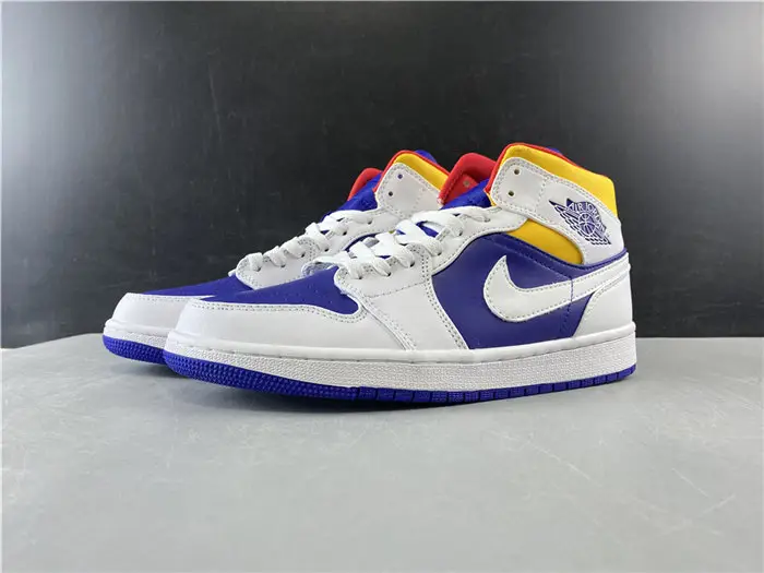 Jordan1 Mid Royal Blue Laser Orange