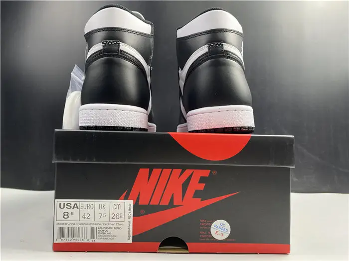 Jordan1 Retro Black White 