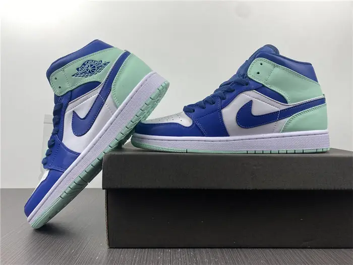 Jordan1 Mid Mystic Navy Mint Foam