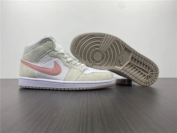 Jordan1 Mid SE Light Iron Ore 