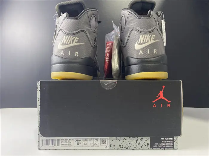 Jordan5 Off-White Black 
