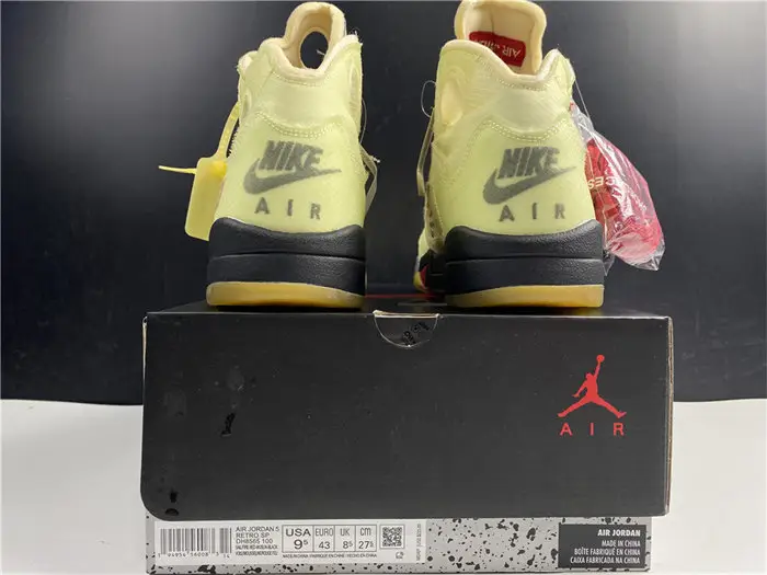 Jordan5 Off-White Sail 