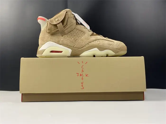 Jordan6 Travis Scott British Khaki 
