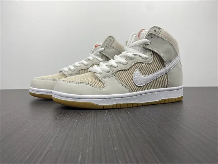 Nike SB Dunk High Pro ISO Orange Label Unbleached Natural