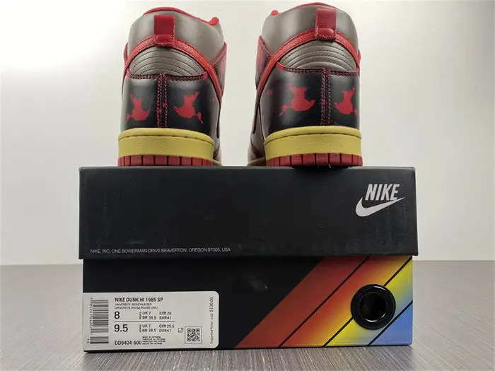 Nike Dunk High 1985 Red Acid Wash 