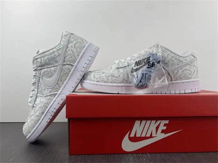 Nike Dunk Low White Paisley