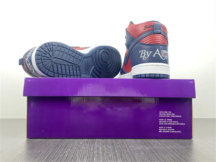 Nike SB Dunk High Supreme By Any Means Navy 