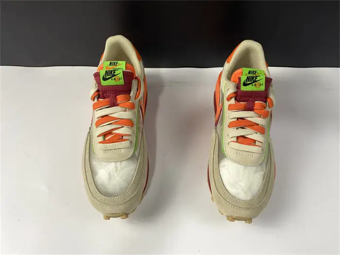 Nike LD Waffle sacai CLOT Kiss of Death Net Orange 