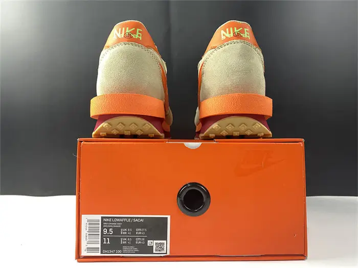 Nike LD Waffle sacai CLOT Kiss of Death Net Orange 