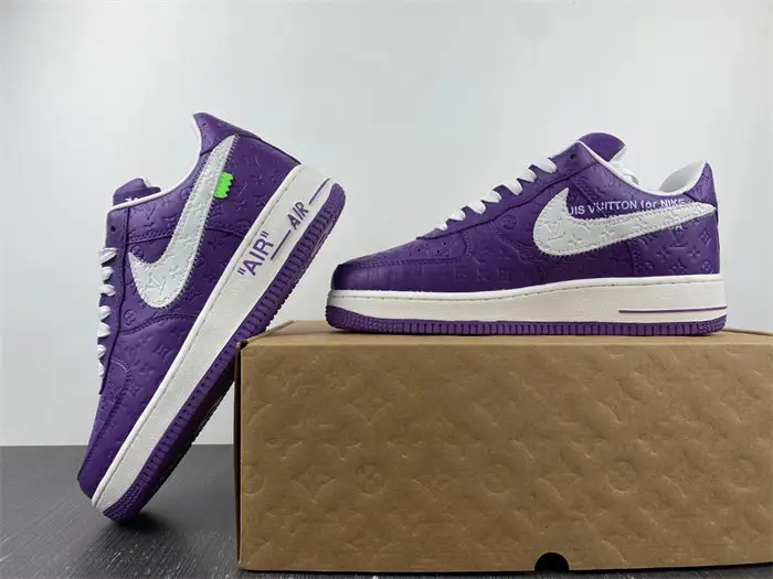 Luis Vitton Nike Air Force 1 Low By Purple