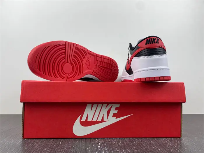 Nike Dunk Low Retro White Black University Red 