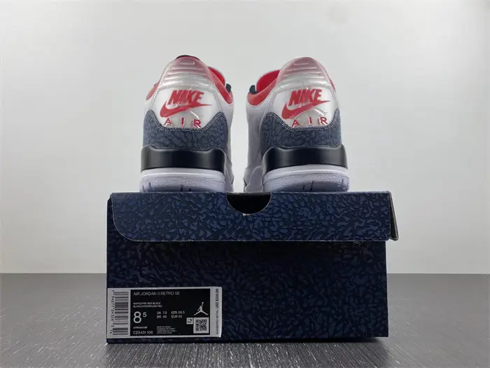 Jordan 3 Retro SE Fire Red Denim 