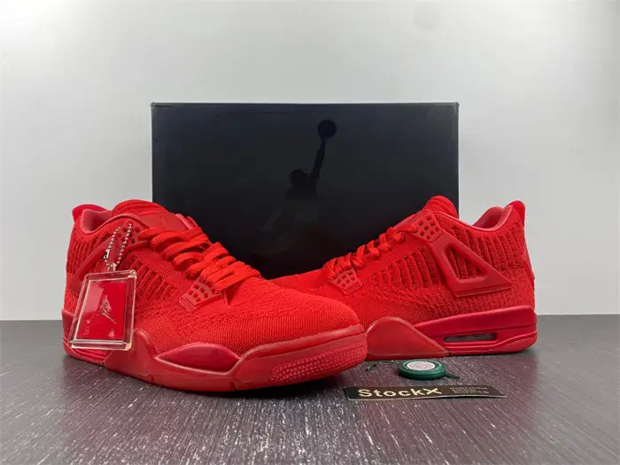 Jordan 4 Retro Flyknit Red 