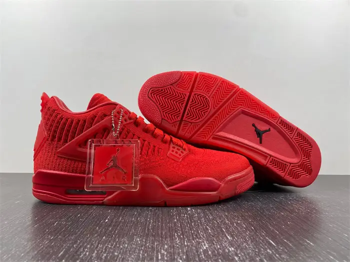 Jordan 4 Retro Flyknit Red 