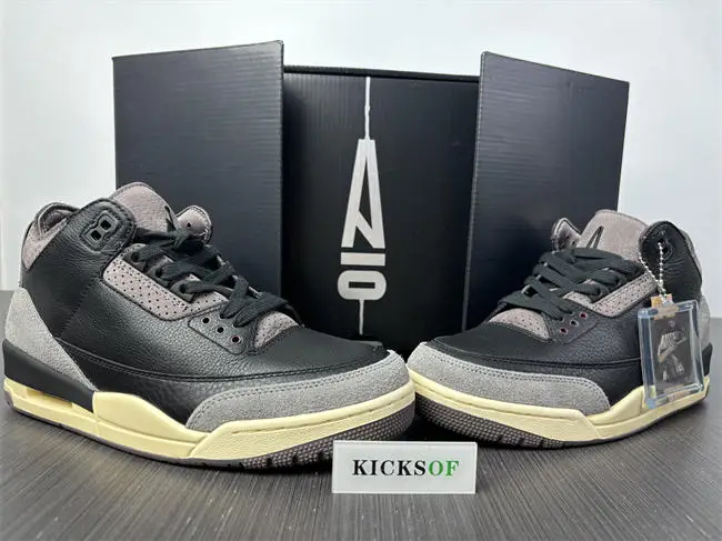 Air Jordan 3 “Black” Manière x