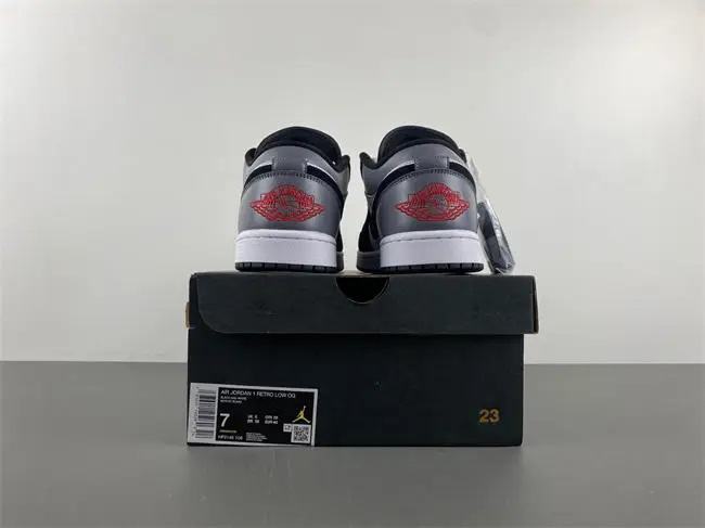 Air Jordan 1 Low SE White Fire Red Black Matte Silver 