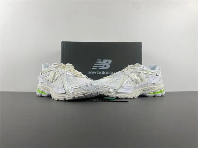 New Balance White light green